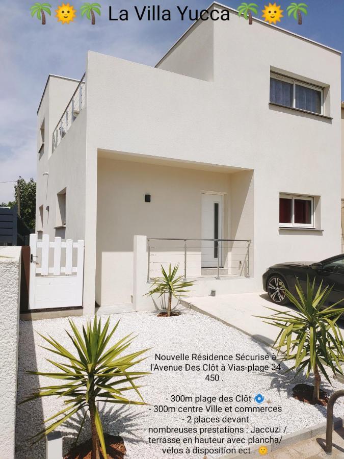 La Villa Yucca Vias Plage - 300M Plage Et Centre Εξωτερικό φωτογραφία